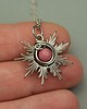 wisiory Wisiorek słoneczko rodonit wire wrapping słońce 3