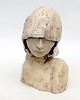 figurki i rzeźby Rzeźba ceramiczna Głowa Kobiety handmade 2