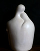 figurki i rzeźby Rzeźba z gipsu, Jesteś Moim Skarbem, biała, wys. 13,2 cm 4