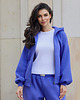 bluza z kapturem damska Bluza z kapturem PUFFA ZIP Purple Hills damska 3