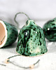 ozdoby choinkowe Ceramiczne dzwonki choinkowe - nakrapiana zieleń 1