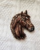 broszki Ręcznie wyszywana broszka Koń 2