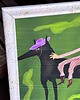 grafiki i ilustracje The Emerald Ride - Handmade wooden frame with original illustration print 3