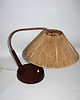 lampy stołowe Lampa stołowa Temde, Szwajcaria lata 60.  Tek, Vintage 1