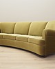 sofy i szezlongi Sofa welurowa zielona, duński design, lata 60, produkcja: Dania 1