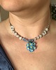 chokery Naszyjnik Choker Niezapominajki 9