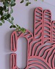 Ozdoby na ścianę OKEJ 3D sklejkowa dekoracja na ścianę (flamingo ) 2