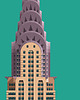 plakaty Chrysler Building - plakat giclee art 2
