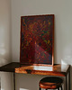 plakaty Ciemnoczerwony Abstrakcyjny Plakat Fine Art 2