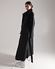 płaszcze damskie Parka Longline Collar Oversize czarny 3