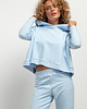 spodnie dresowe damskie Spodnie dresowe jogger T384, jasnoniebieskie 1