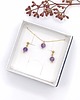 komplet biżuterii Delikatny komplet z ametystami 1