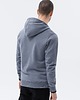 bluzy męskie Bluza męska rozpinana z kapturem BASIC - jeansowa V13 B977 4