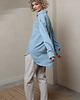 koszule damskie  Bawełniana koszula dżinsowa, LIGHT BLUE AMELIA 7