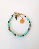 bransoletki z kamieni naturalnych Bransoletka Turkusowo Czarna Złota 1