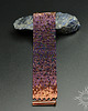 bransoletki ze szkła Purple Ombre, wyplatana bransoleta, beading 3