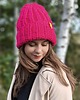 czapki damskie Wełniana czapka zimowa peruvian WOOLY wściekły róż 1