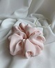 gumki do włosów 2 jedwabne gumki scrunchies Pink Rose i Peach - 3 rozmiary 1
