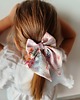 dziewczynka - inne Gumka jedwabna z kokardą MINI scrunchie spring flowers 1