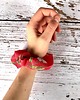 gumki do włosów Pela' SCRUNCHIE "Malina" w kwiatki 1
