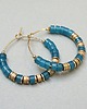 kolczyki z kamieniami Kolczyki Alloys Collection Wianki /jadeit blue/ 3
