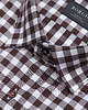 koszule męskie koszula matera 00243 długi rękaw brąz slim fit 176/182 40 2