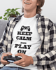 t-shirty męskie koszulka dla gracza keep calm and play on 2
