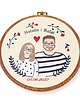 Ślub - inne Personalizowana pamiątka ślubna/zaręczynowa , haft w oprawie vintage 4