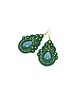 kolczyki soutache Zielone kolczyki sutasz - kolekcja Thalia 1