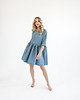 sukienki mini damskie Lniana Sukienka DAISY DUSTY BLUE 2