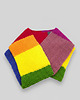 szale damskie 6918 Wielobarwny Szalik "Color Block" - Ręcznie Robiony Akcent Koloru! 2