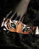 bransoletki ze szkła Eye of the Tiger, szeroka wyplatana bransoleta, beading 1