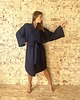 szlafroki damskie Szlafrok narzutka kimono z dresówki 5