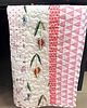 koce i narzuty Patchwork dziewczęcy różowo brązowy 120x215 cm 2