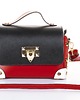 torby na ramię Torebka Skórzana - 3 kolory - crossbody , ozdobne nity (7044) 2