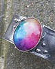 bransoletki wire wrapping Tęczowa  - bransoletka regulowana 1