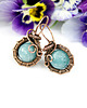 kolczyki wire wrapping Kolczyki z jadeitem 4