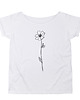 t-shirt damskie Maku kwiat Krótki biały Oversize 1