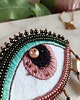 broszki Broszka oko z perłą i muszlami 1