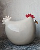 dodatki - różne Kremowa kurka ceramiczna na Wielkanoc 2