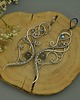 kolczyki wire wrapping Długie kolczyki labradoryt wire wrapping 2