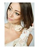 Biżuteria ślubna Choker jedwabny z perełką 7
