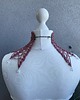 chokery Koronkowy naszyjnik w kolorze vintage rose z kryształkami 5