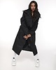 płaszcze damskie Parka Longline Collar Vest Oversize czarna 4
