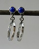 kolczyki srebrne Kolczyki srebrne -lapis lazuli-koła- 5