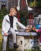 bluzy dla dziewczynki Płaszcz dziecięcy - jasny szary 3