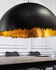 lampy wiszące Lampa wisząca sufitowa Glow Modern czarna złota metalowa 76cm 2