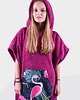 szlafroki damskie Surfponcho HugMe fuksja flaming 1