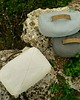 akcesoria do jogi Podróżna poduszka do medytacji BE NATURAL - Plażowa biel 2
