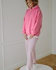bluza bez kaptura damska Bluza  basic oversize  klasyczna różowa 7